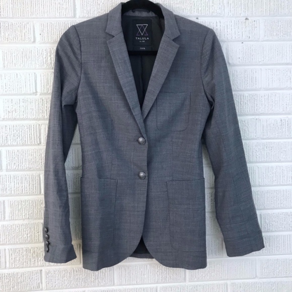 Aritzia Jackets & Blazers - Aritzia Talula Exeter Gray Wool Blazer - Size 4